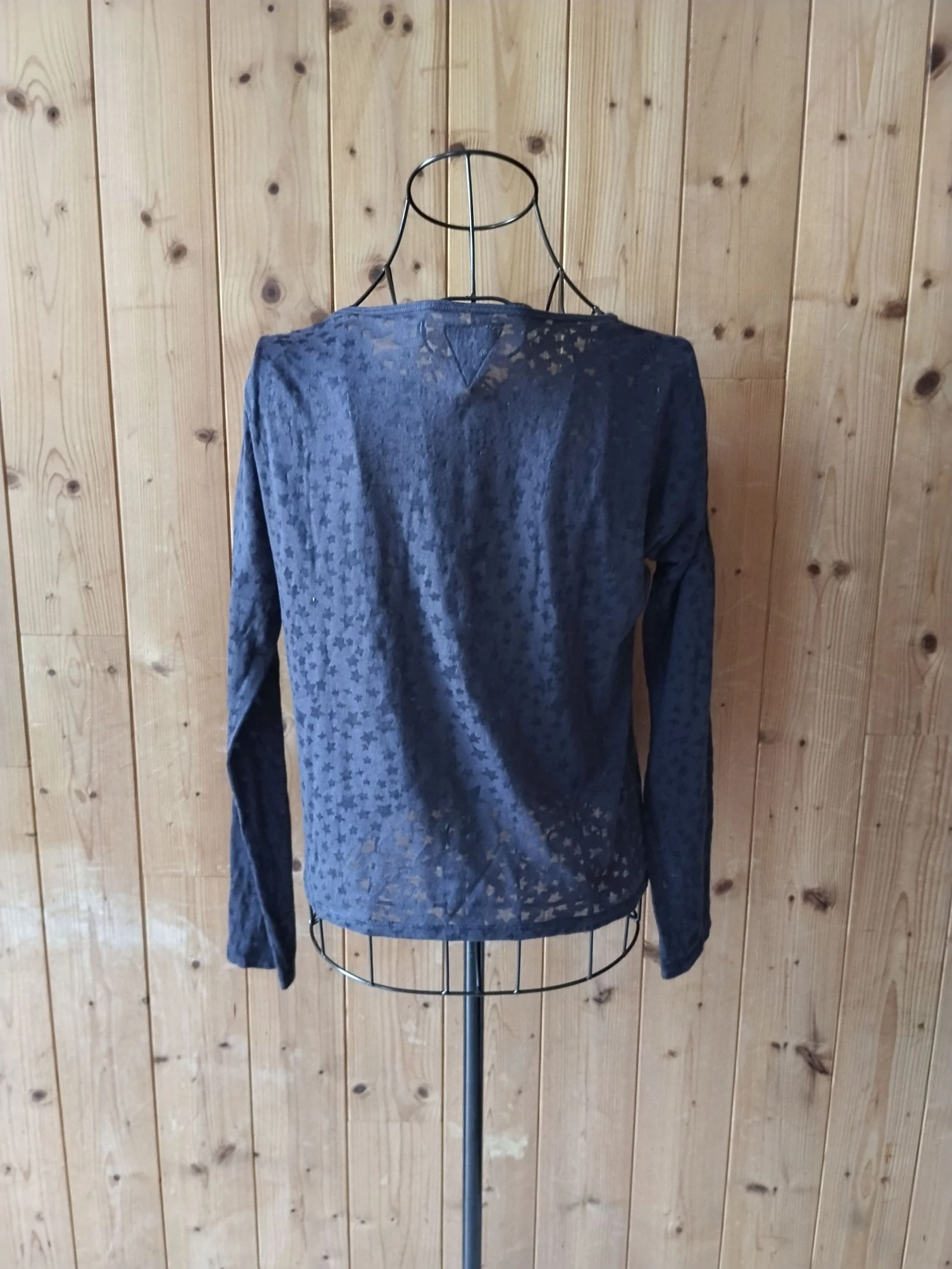 IKKS women's navy blue top with transparent stars size S – photo 3
